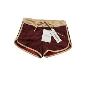 With Jean Bailey Swim Shorts in Red Stripe